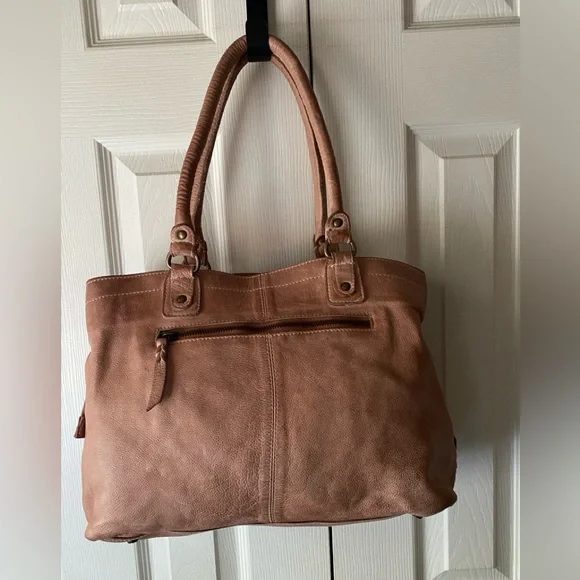 AMSTERDAM HERITAGE Beige Pieced Leather Studded Purse - Picture 2 of 12